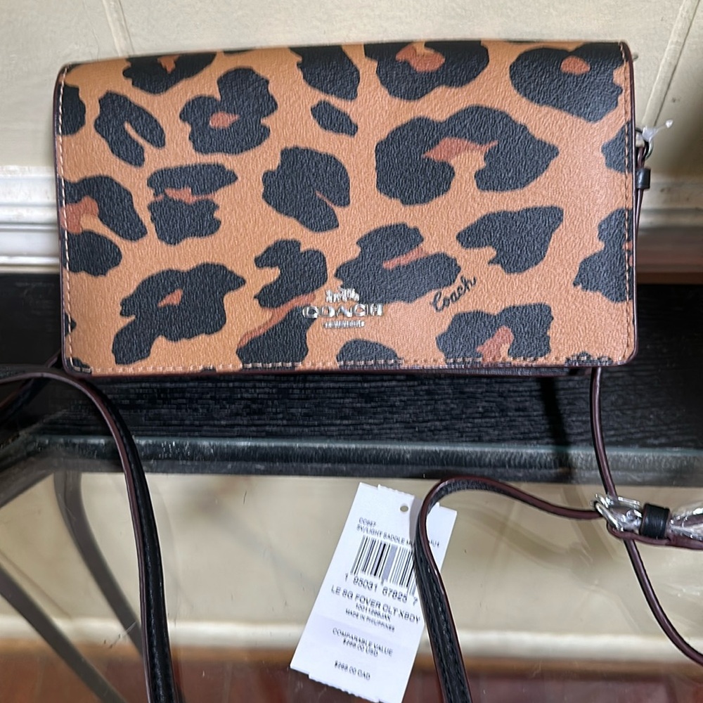Coach crossbody cheetah new with tags
